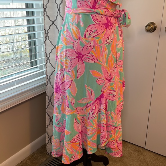 NWT Lilly Pulitzer Fontaine Wrap Dress - Picture 3 of 12